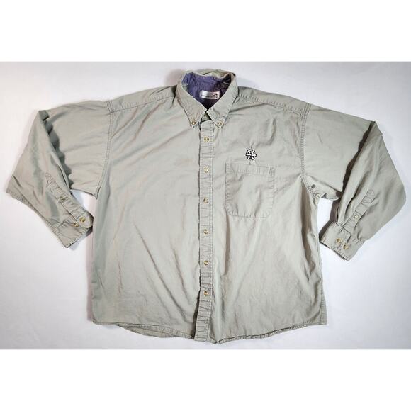 Munsingwear Long Sleeve Button Up Shirt Collared Mens Size XL - Picture 1 of 9